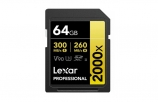 Lexar SDXC 64Gb 2000x UHS-II V90 U3(R300/W260)
